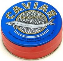 Черная осетровая икра сибирский осетр 250 грамм ТМ Imperial Caviar жесть банка