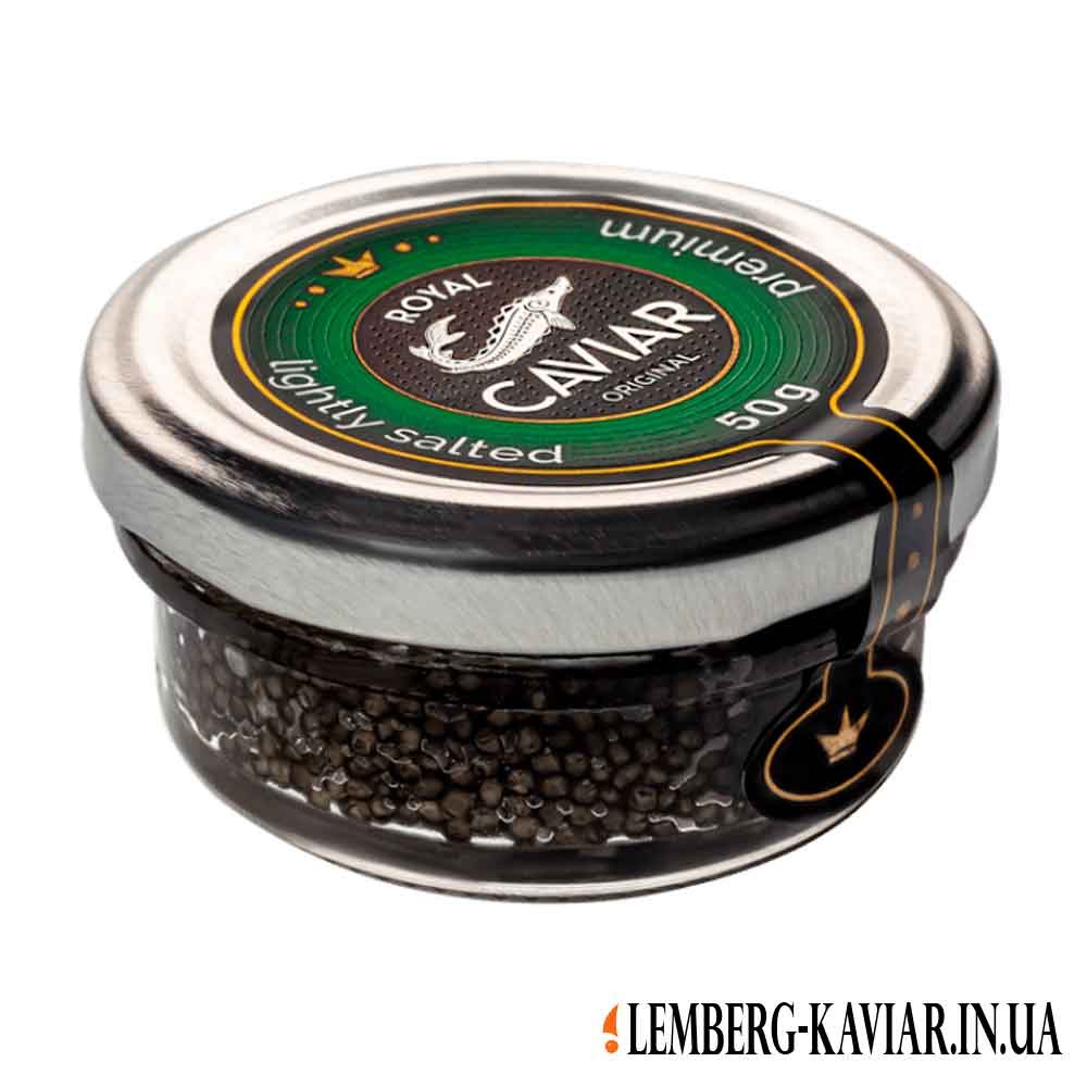 Забойная черня икра стерлядь осетровая в стекле 50г, 100г, 200г, 300г Royal Caviar